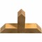 Ekena Millwork Portland Rough Sawn Timber Gable Bracket, Western Red Cedar, 36"W x 23"H x 6"D x 6"F, 15/12 Pitch GBW036X23X0606POR00RWR - alternate 2